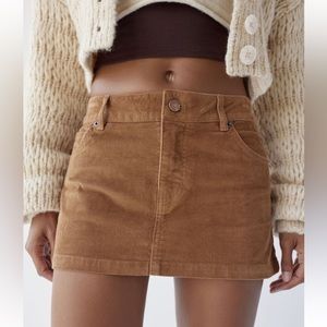 UO BDG corduroy low rise mini skirt